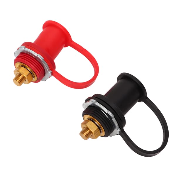 1 par rød sort 3/8in Stud 250A batteriterminal bindepost til bil marine RV