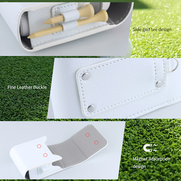 PU Læder Golf Rangefinder Etui med Karabinhage for Nem Transport