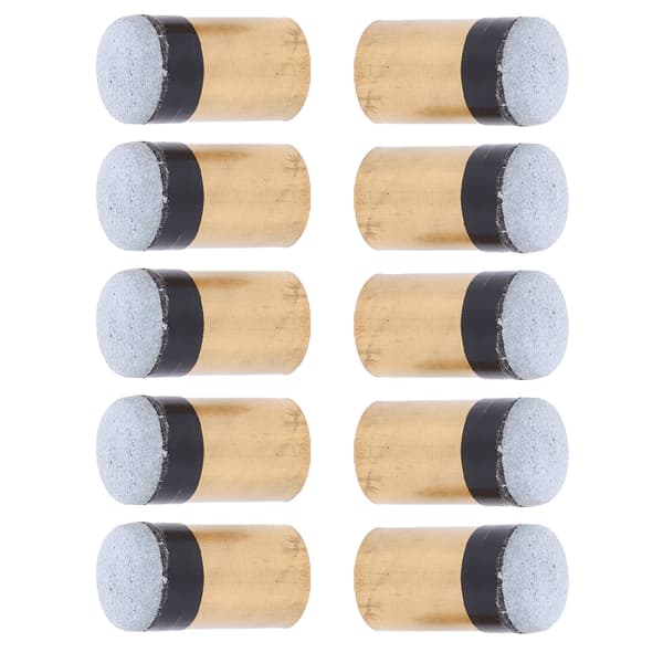 Koppar PU Läder Skruv På Poolköspetsar 10-pack 11mm Reservdelar