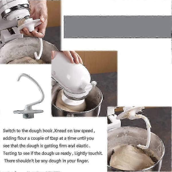 K45DH-taikinakoukku KitchenAidin Artisan- ja Classic-sarjan sekoittimiin White
