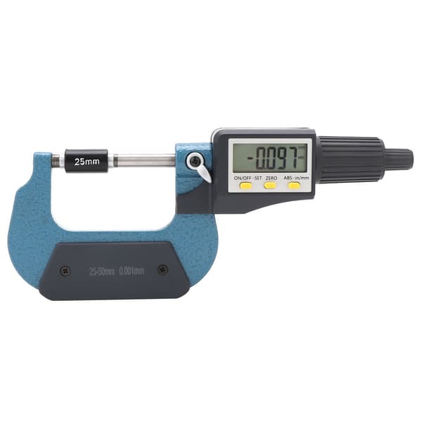 Digital Skjerm Mikrometer 0,001 mm Oppløsning 50 til 75 mm