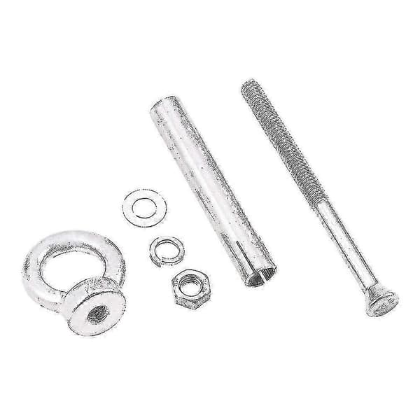 Sekskantmutter ekspansjonsbolt, 4 stk M6 X 80mm øyebolter 304 rustfritt stål ring løfte ekspansjonsøyebolt med øyering