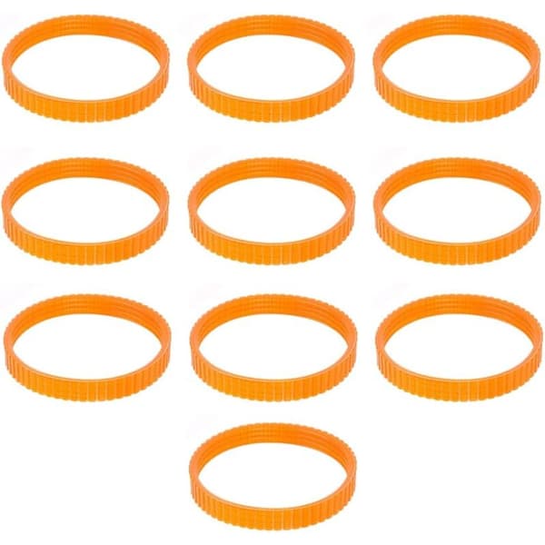[HT]10-pack 1900B kuggremmar för elektrisk hyvel, 9,6 mm bredd, orange