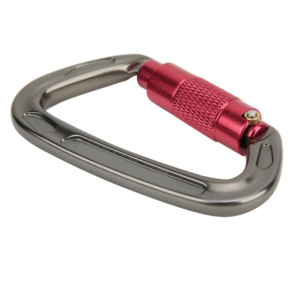 7075 Aviation Aluminium Master Lock Karbinhake D Ring Säkerhetsspänne Säkerhetsutrustning för utomhusklättring Camping Hammockgray