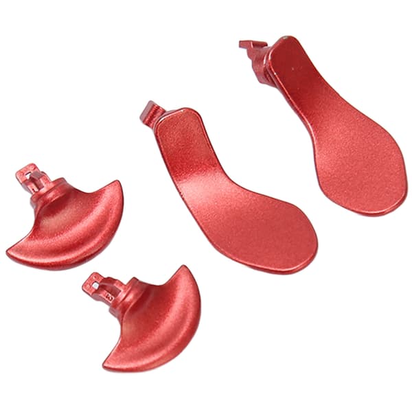 4 stk. Game Controller Bagside Paddles Professionel Udskiftning Metal Bagside Knapper til PS5 Edge Controller Rød