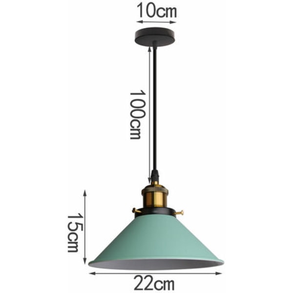 Moderne Minimalistisk Kreativ Pendel Lysekrone Soverom Stue Pendel E27 (grønn) - Grønn