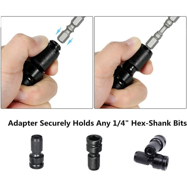Power Wrench Tool 1/2 til 1/4 adapterfatning (2 stk)