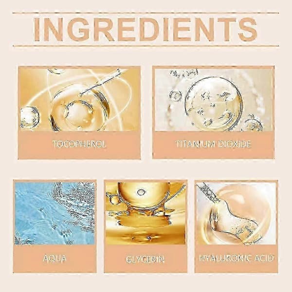 【HT】Makeup flydende foundation letvægts fejlfri dækning foundation makeup tilbehør