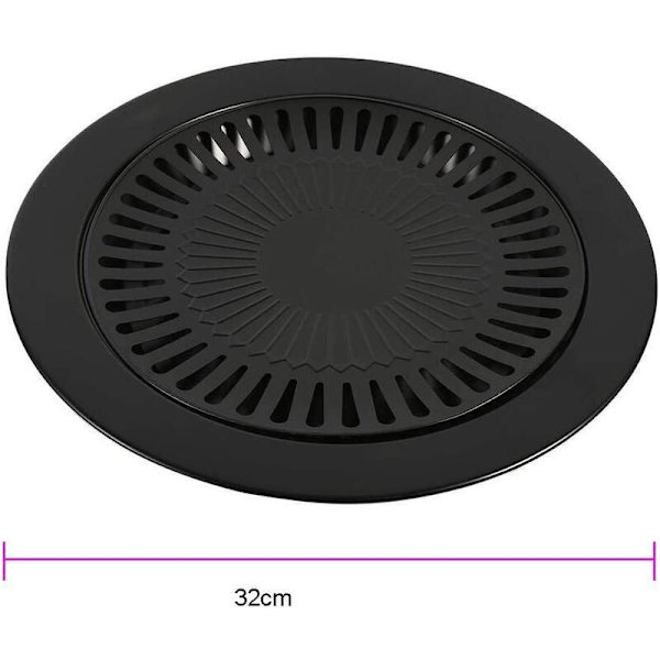 Grillpande - koreansk stil non-stick røgfri BBQ Grillstativ Kurv Grillpande Komfur Grill Stegebakker f