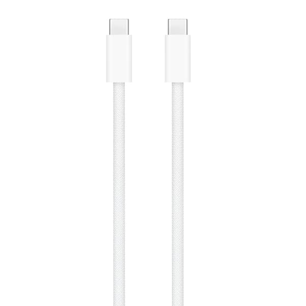 Til Apple 60W USB-C Vævet Opladerkabel 1m Bulk - Hvid[ht]