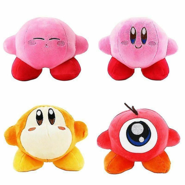 Anime spil Kirby Plys udstoppet legetøj Blød dukke Børn nytår fødselsdag Gi pink closed eyes