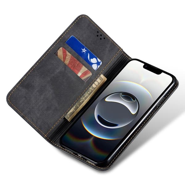 Jeans Pung Etui til iPhone 17e - Sort Svart black