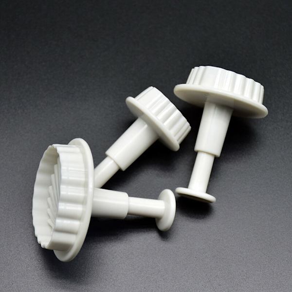 Bitar Skalformade kakor Fondant Molds Cutter Cake Embosser Form