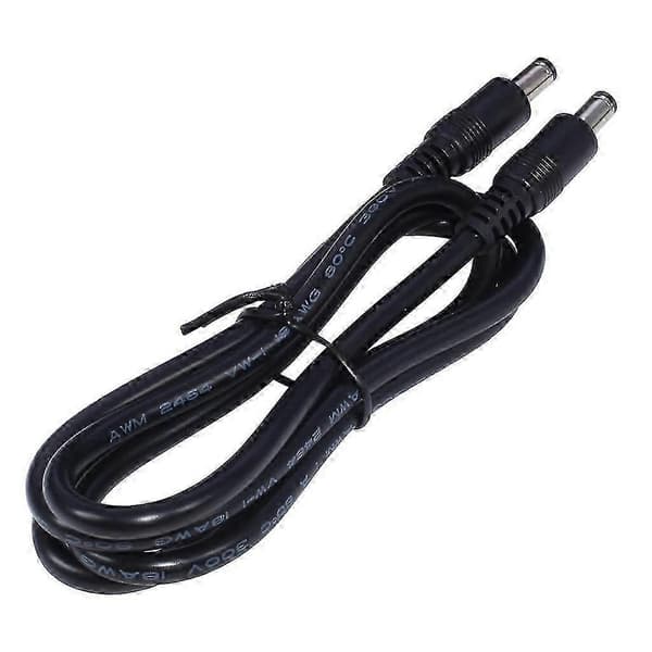 DC5521 Han til Han Kabel 18AWG 5.5x2.1mm Strømkabel EU Adapter_Lucky_B[ht] 2m