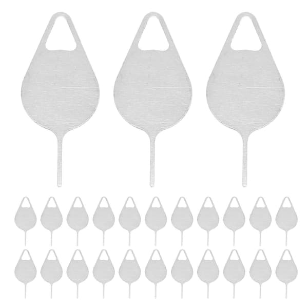 SIM-kortudstødernål i rustfrit stål 600 stk. 3.00X1.00X0.10CM Silver