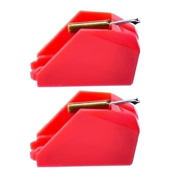 2 STK Erstatnings platespillerstift kompatibel med Technics P30 EPS30CS EPS24CS EPS25CS SLBD2 SLDD2 platespillerstift Red
