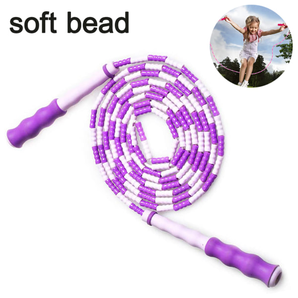 Hopprep Beaded Hopprep, hopprep Justerbar for voksne Purple soft beads