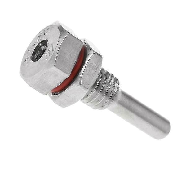 M10x1.5 Gjenge Termobrønn Rustfritt Stål 304 For Hjemmebrygging 35mm