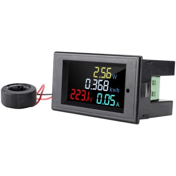 Digital amperemeter och voltmeter AC 80-300V multifunktionsmätare D69-2049