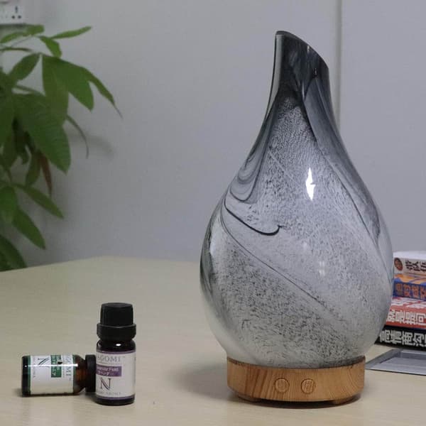 100 ml aromaterapi ultralyd luftfukter eterisk oljediffuser med trekorn