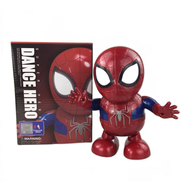 Dans och sjunger leksak elektrisk robot musik barngåva Spider Man