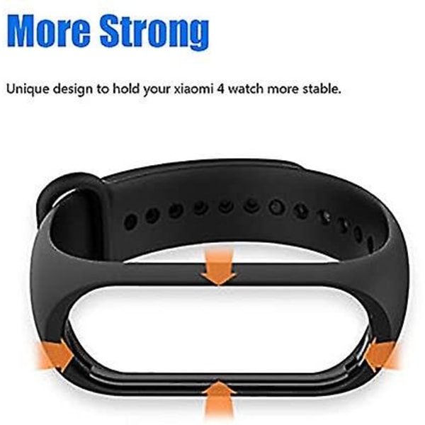 4 stk Xiaomi Mi Band 3 stropp