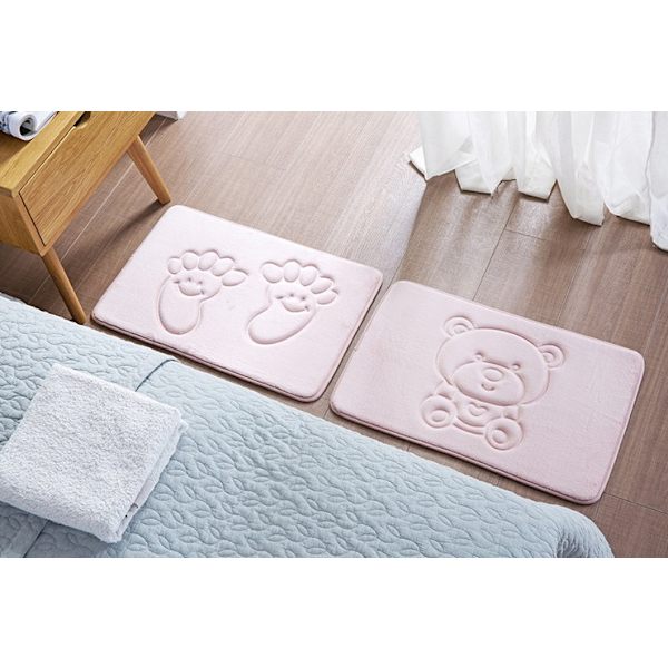 Förtjockad memory foam golvmatta dörrmatta sovrum kök badrumsmatta halkfri absorberande matta, A02,
