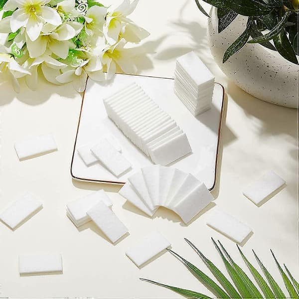200 stk. Uparfymerte påfyll Aromaterapi-puter Aromolje-puter Elektriske diffusorputer kompatible med duft- og kuleplugger-diffusorer White