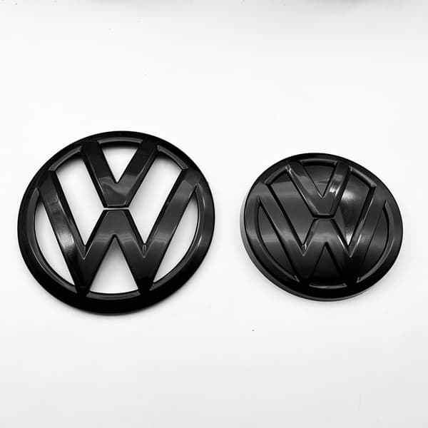 [HT]Passer til Volkswagen Golf 7 MK7 2014-2017 Sorte Udskiftningslogoer Front- og Baggrill Emblemer