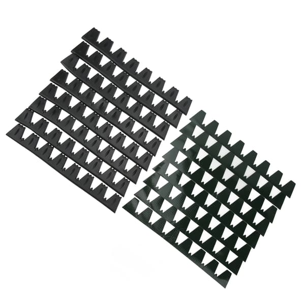 8PCS Främre Stötfångarskydd Anti Scratch Protector Universal Passform Bil Svart