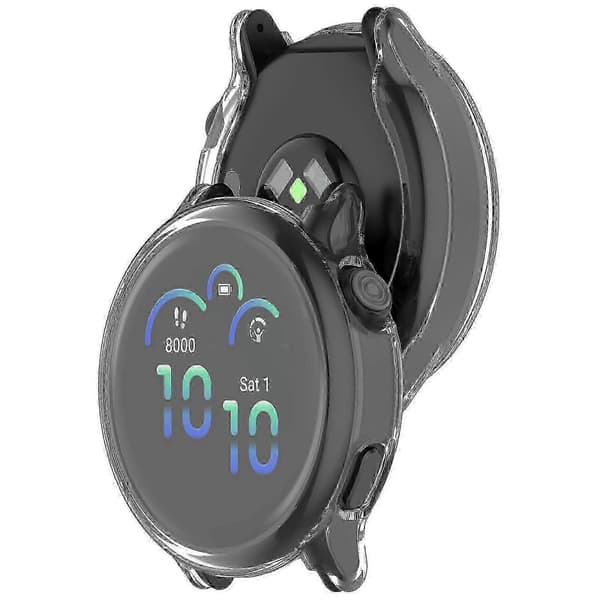Garmin Vivoactive 6 Full Coverage Electroplated TPU Watch Case Protector Transparent