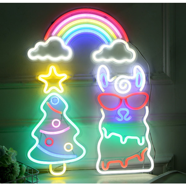 LED-neonvalot, täysi valikoima akryylilaudat, huonekoristelu yövalot (backboard-DREAM-sininen),