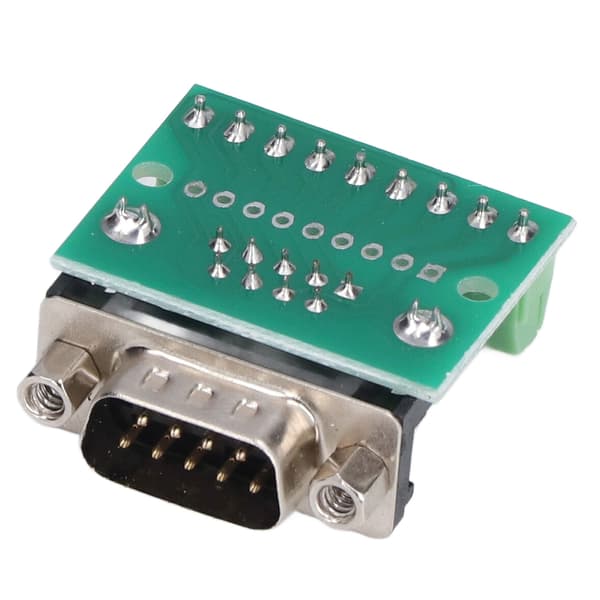 DB9 Terminal Block Breakout Board RS232 RS485 9-Pin Header Skrueforbindelse