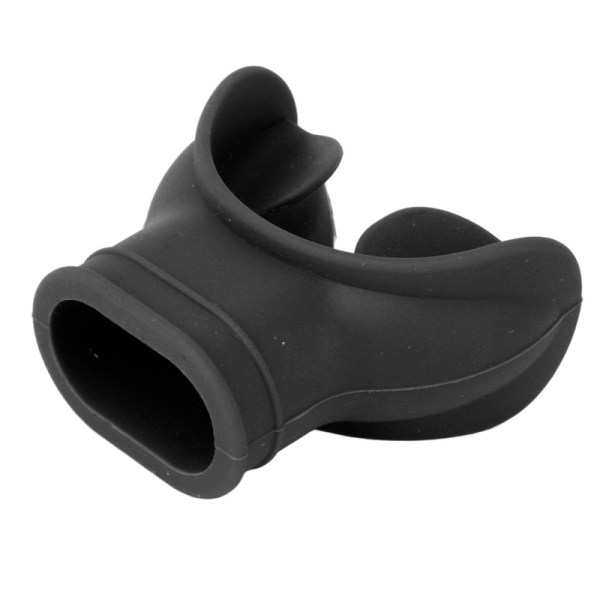 Dykkermunn Silikon Bite Puste Regulator Undervanns Universal (Sort)