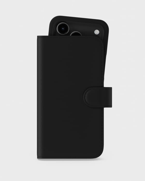 Wallet Case HOLDIT Magnet Etui MagSafe Plus Cover til iPhone 17 Pro Svart black