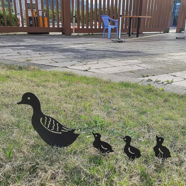 Familiehåndverk Duck Garden Ornament (svart),