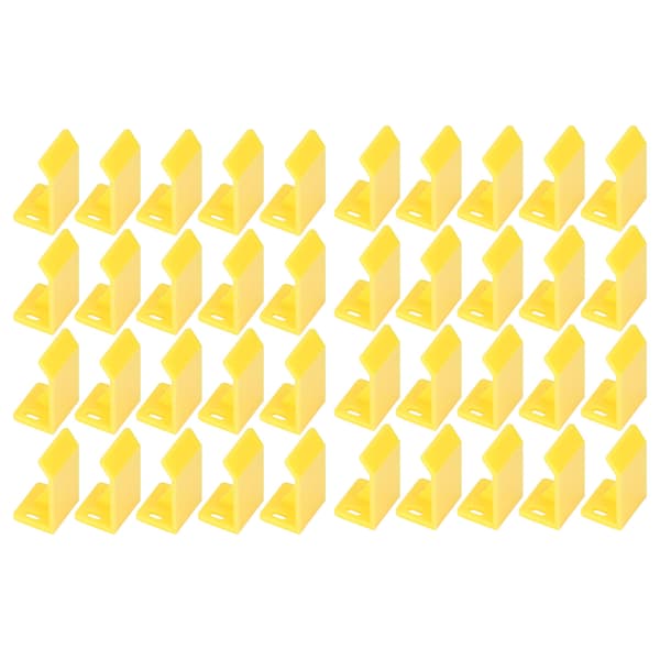 40 stk. ABS L-positioneringsblok Nem installation til testrack-reservedele