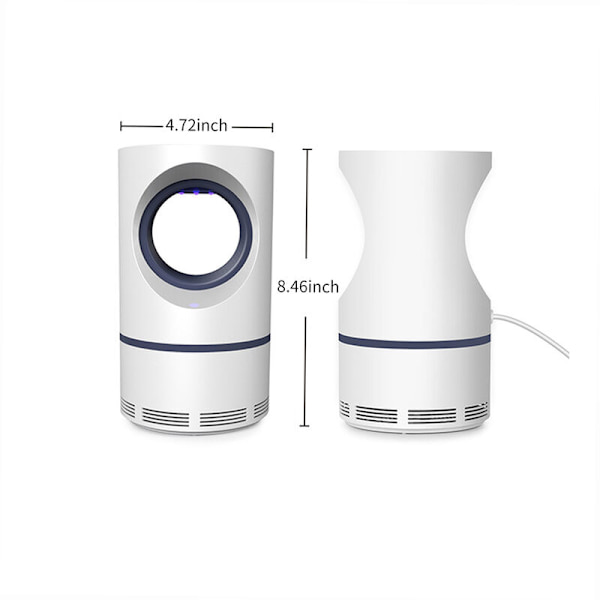 USB Photocatalyst Mosquito Killer Lamp, Flugdödare, Sugtyp, Inomhus, Tyst (Sky Eye Small White)