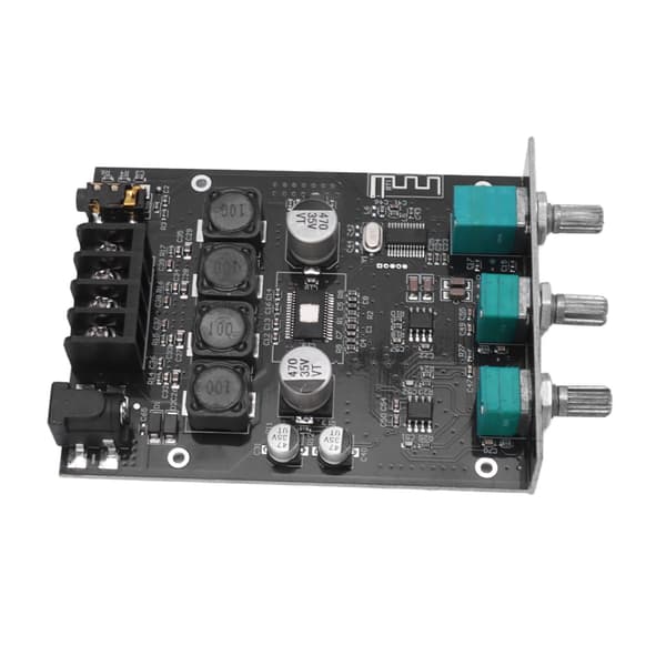 Bluetooth 5.0 lydforstærkermodul Diskant Baskontrol Power AMP Board til passiv højttaler 50W+50W DC9‑24V
