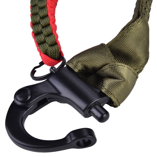 Udendørs CS Essential Gun Rope Taktisk Mission Rope Elastisk Sikkerhedstov Midje Beskyttelse Deluxe Version (Grøn (SL-21-OD)) Green