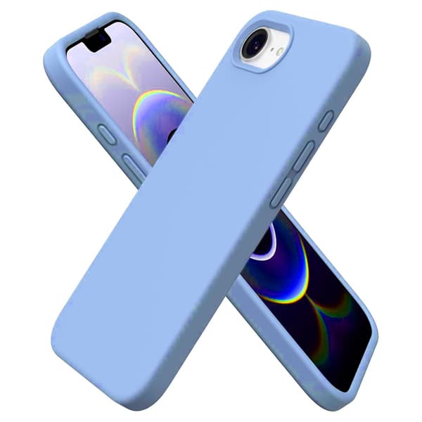 iPhone 16E Deksel med Mikrofiber & Anti-skli Grå