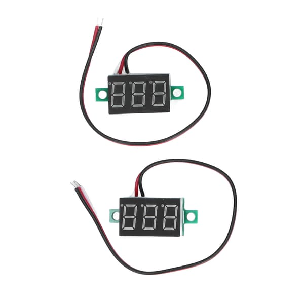 Digital Voltmeter 0.36 Tum LED-skärm DC Spänningsmätare 2-pack