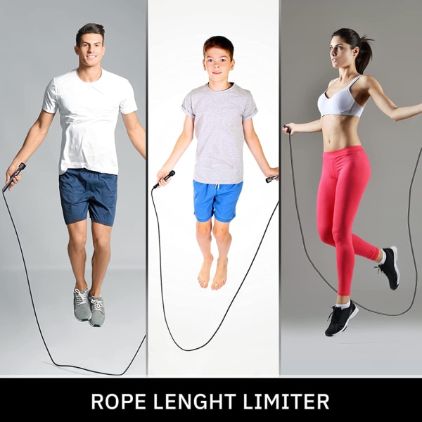 Hopprep - Speed ​​Rope, justerbar for boxning, resor red