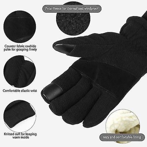 Handsker vanter vinter termiske handsker touchscreen polar fleece