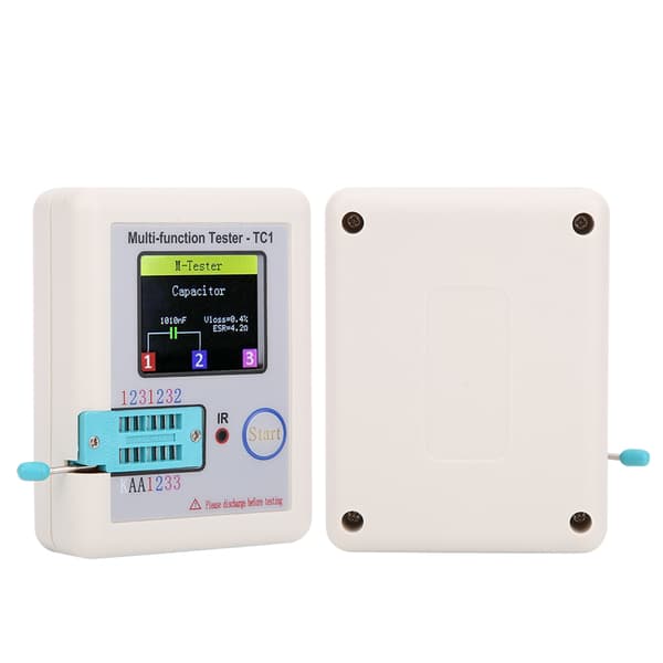 LCR TC1 Multifunktionel Transistor Tester med 1,8 Tommer TFT Skærm