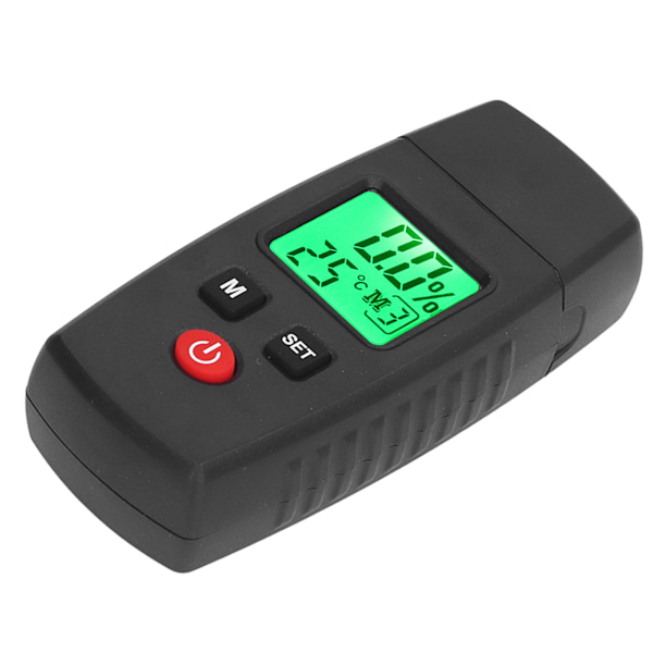 3-i-1 Digital Display Pin-Type Træfugtighedsmåler til Materiale Fugtighedsopdagelse