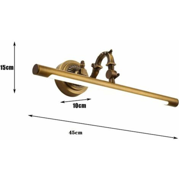 Vintage LED kylpyhuoneen peililamppu lamput Kylpyhuoneen valaistus messinki IP44 vedenpitävä valaistus peilipöytään Cosmetic Mi