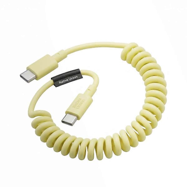 USB-C–USB-C-kaapeli 60W kierretty 1,2m POP-sarja pikalataus Yellow