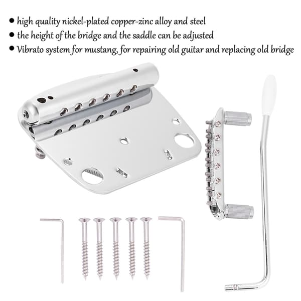 Mustang Gitarr Tremolo Vibrato Stall Delar Ersättningssats[ht]