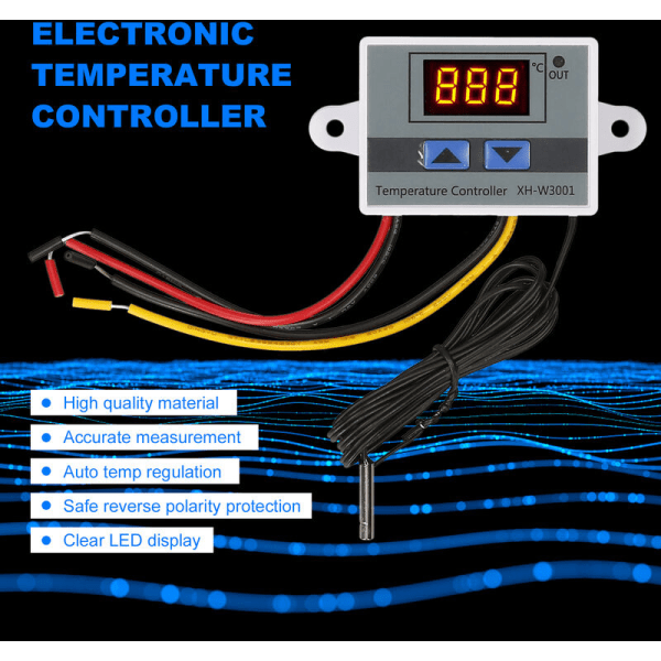 Digital display Digital fuktighetsregulator Fuktkontrollinstrument, kontrollomkopplare befuktning, fuktighetskonstant kontroll (110-220V)